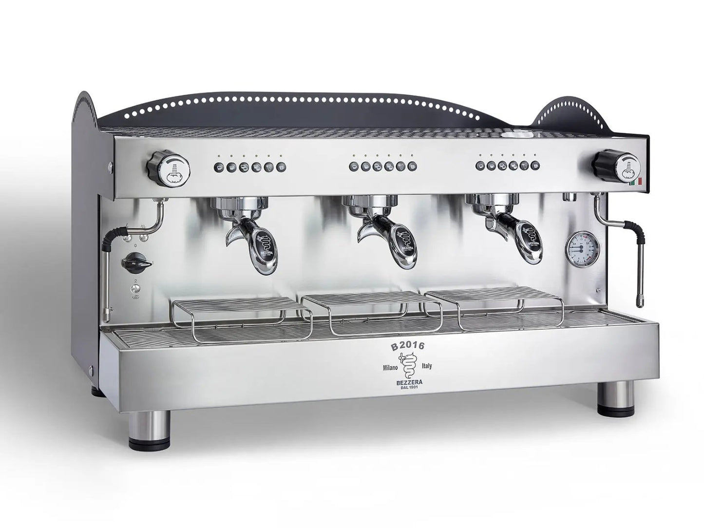Bezzera 3L Black 3-Group Professional Espresso Machine BZB2016B3DE FED