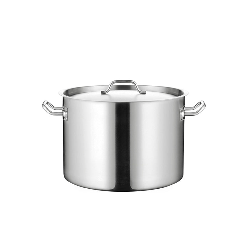Stock Pot - 03 - IH - S/S 304 - 24.4L Kitchen Knock