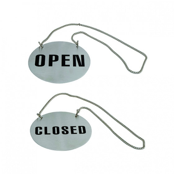 Open/Closed Sign-18/10, Round