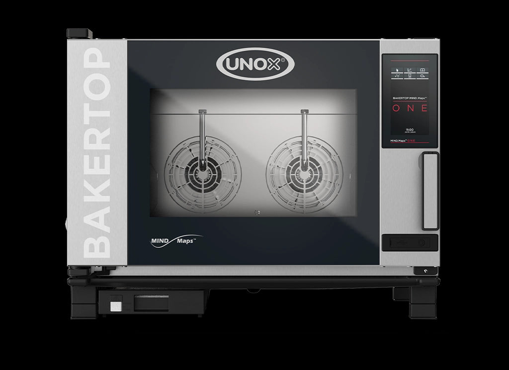Unox XEBC-04EU-E1RM BAKERTOP MIND.Maps ONE 4 Tray 600x400 Electric Combi Oven Steamer