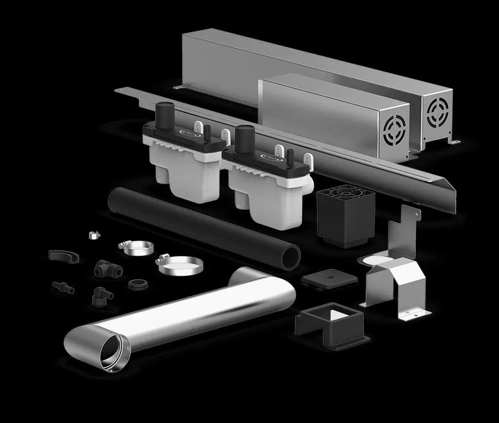 Unox XEVQC-0011-G Double Stack Installation Kit GAS XEVC-0511 Unox