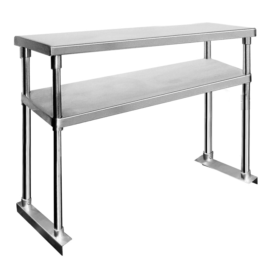 WBO2 Double Tier Workbench Overshelf Heavy-Duty Steel Storage Rack for Workshops FED