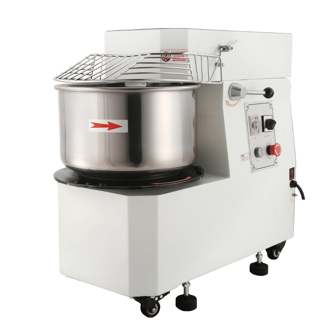 Yasaki Tilting Head Removable Bowl Spiral Mixer Commercial Heavy-Duty Bakery Dough Machine FED