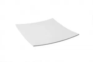 Melamine Curved Square Platter-400Mm, White Trenton