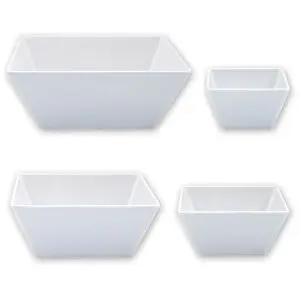 Square Bowl -300X300X115Mm, White Trenton