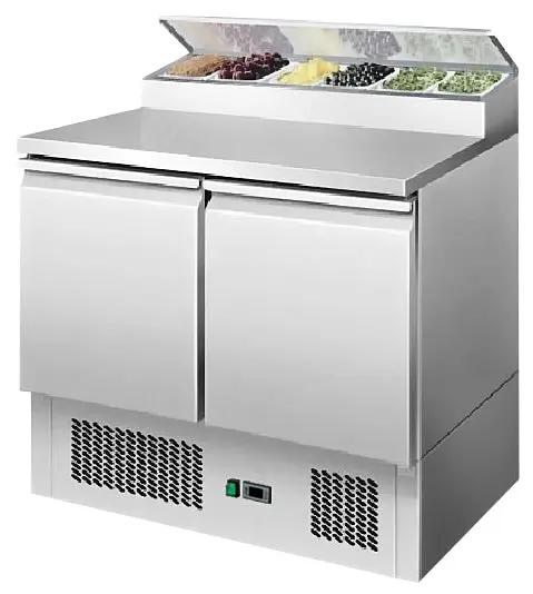 Product image of Atosa ESL3832 2 Doors Open Top Saladette Fridge W900 mm