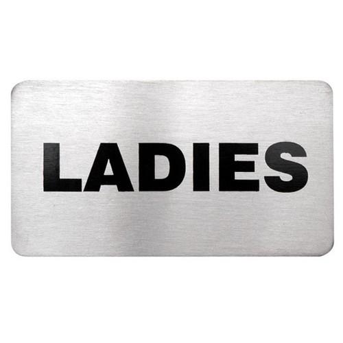 Wall Sign- A. Ladies 18/10 110X60Mm