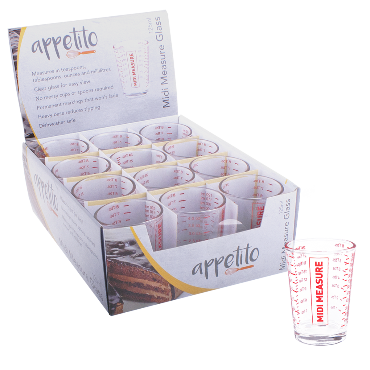 MIDI MULTI MEASURE GLASS 12 Donaldson