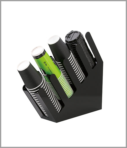 Cup Holder - PolyCarbonate - Black - 415x350x105mm Kitchen Knock