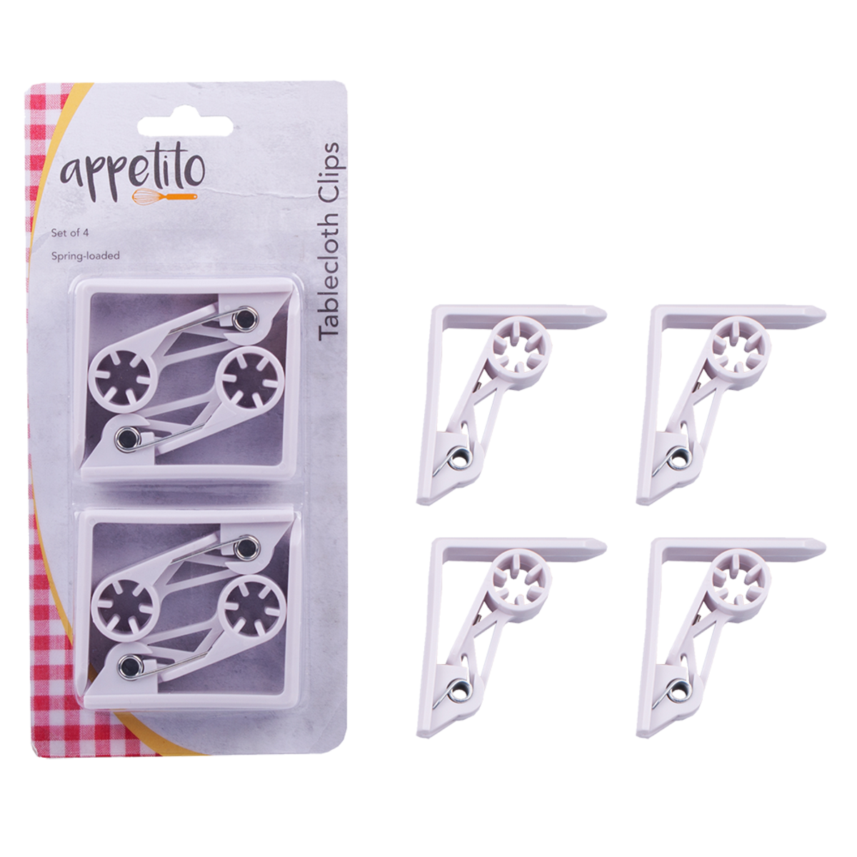 T/CLOTH CLIPS PLASTIC SET 4