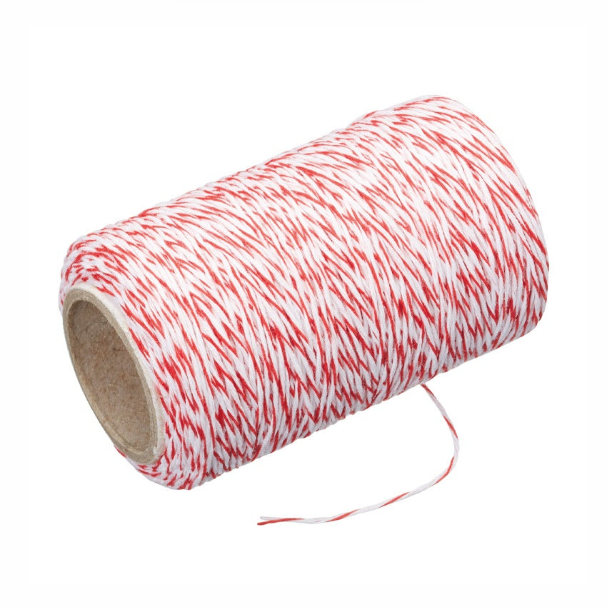 Butchers Twine with Cutter - Red/White