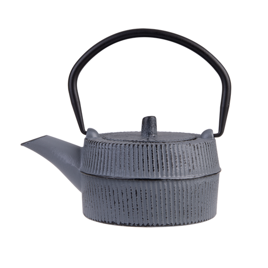 GREY/BLACK CAST IRON TEA POT 350