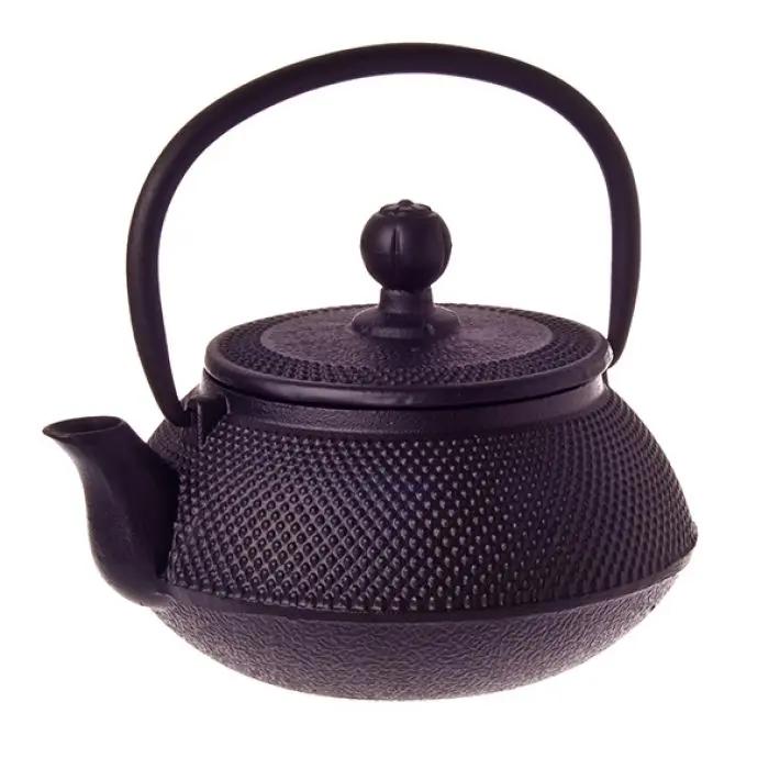 Cast Iron Teapot 500Ml - Fine Hobnail Black Donaldson