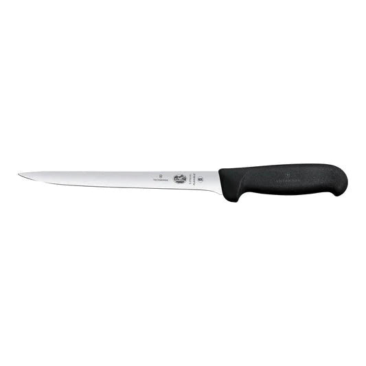 Filleting Knife, Narrow Flexible 20cm - Black Sheldon and Hammond