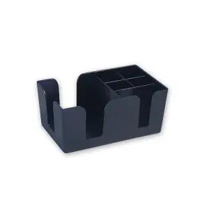 Bar Organiser -Black 6 Compartment Trenton