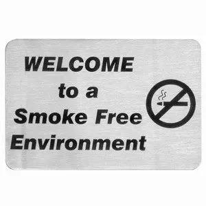 Wall Sign- E. Smoke Free Sign 18/10 120X80Mm Trenton