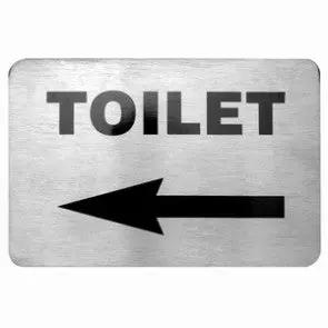 Wall Sign- G. Toilet -Left 18/10 120X80Mm Trenton