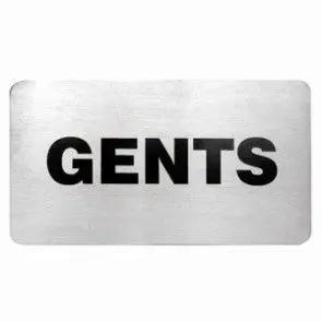 Wall Sign- B. Gents 18/10 110X60Mm Trenton