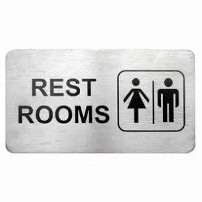 Wall Sign- C. Rest Rooms 18/10 110X60Mm Trenton