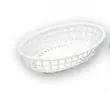Bread Basket-Plastic, Oval White Trenton