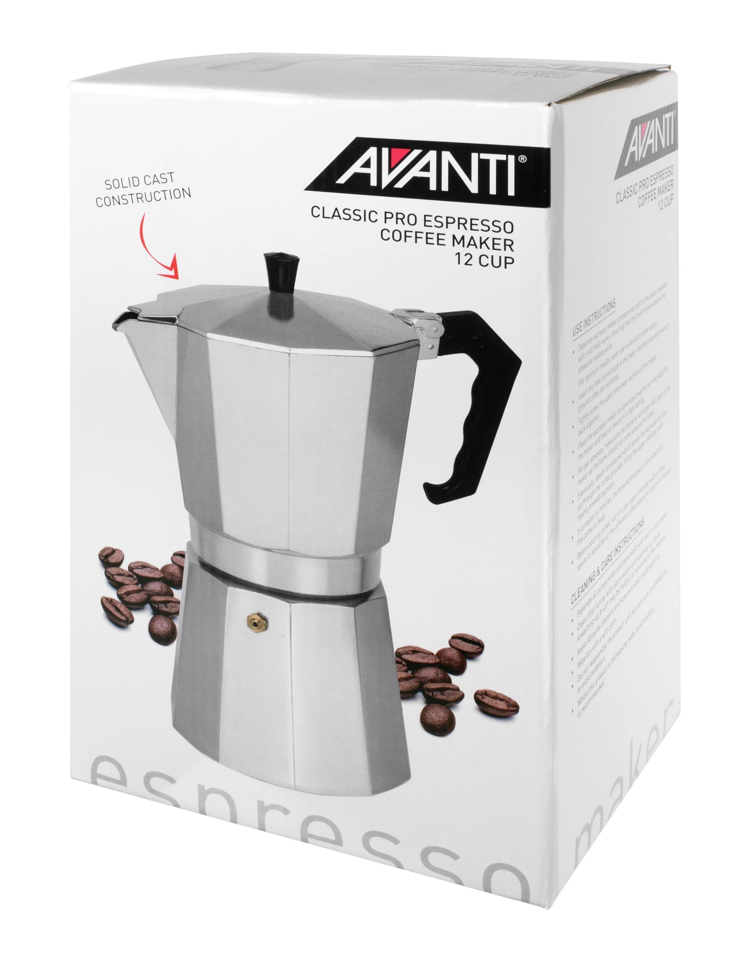 Classic Pro Espresso Coffee Maker - 600ml / 12 Cup Sheldon and Hammond