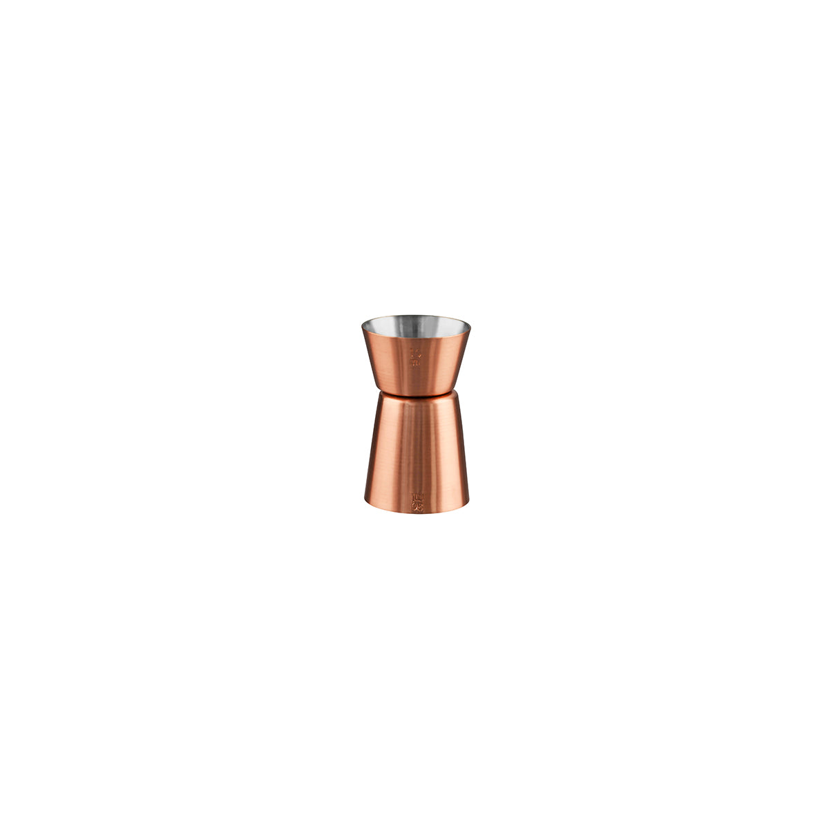 77080 Chef Inox Chef Inox Jigger 15/30ml Copper Tomkin Australia Hospitality Supplies