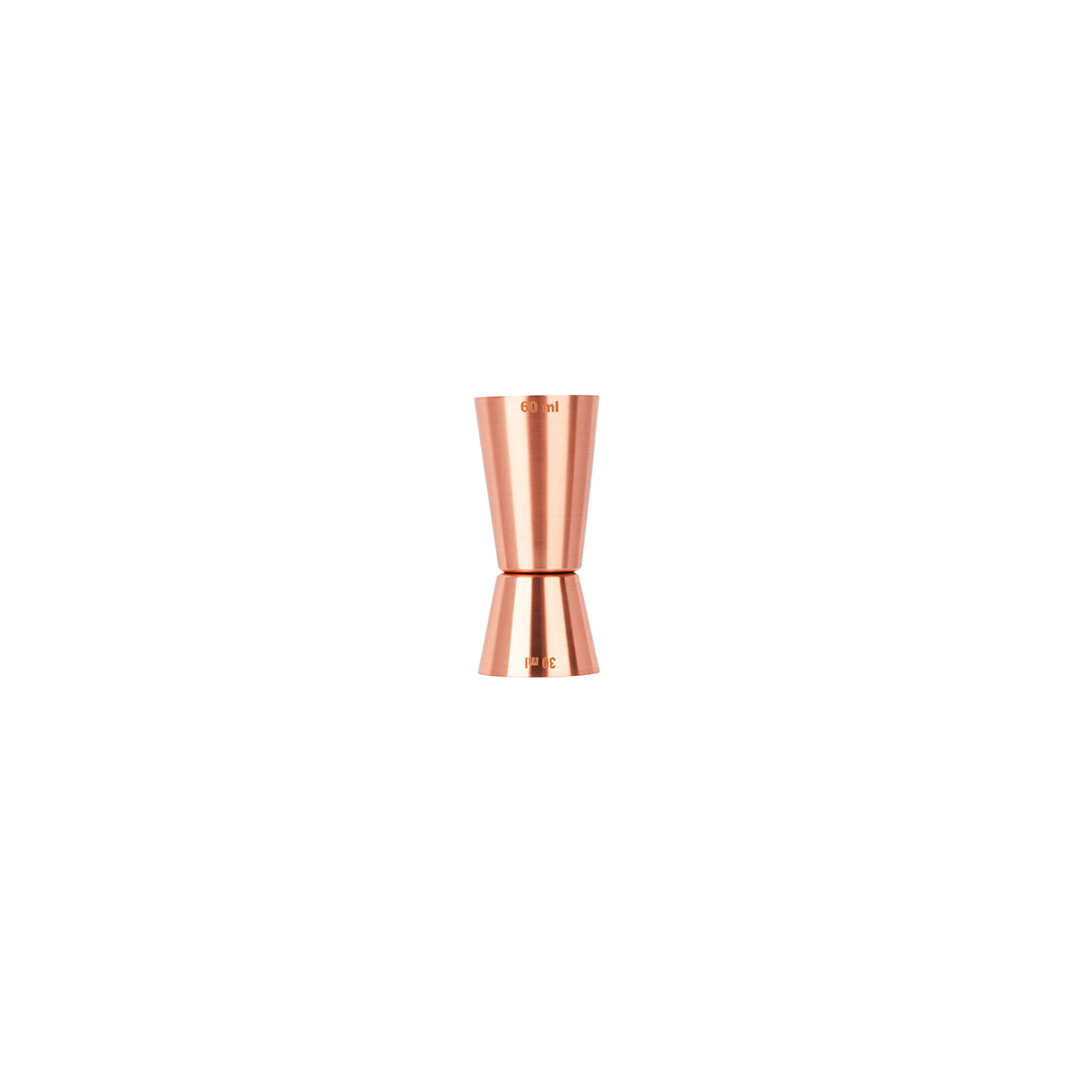 77081 Chef Inox Chef Inox Jigger 30/60ml Copper Tomkin Australia Hospitality Supplies