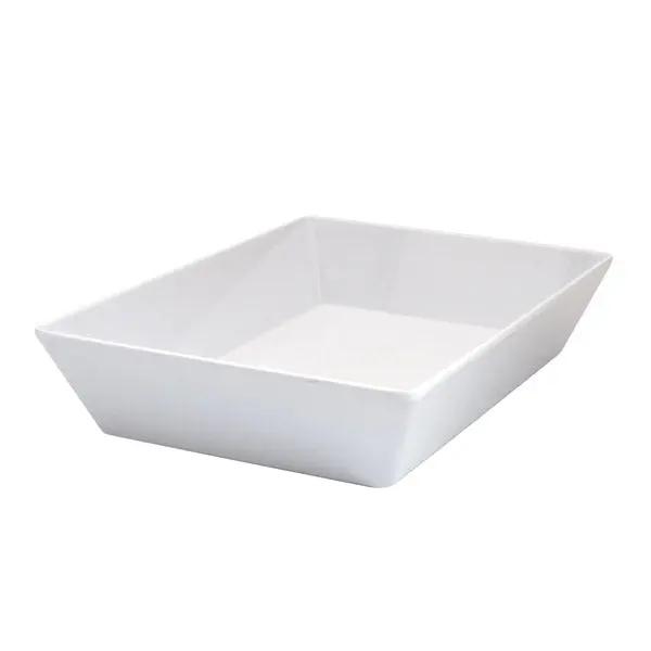 Melamine Deep Dish-350X250X70Mm, White Trenton