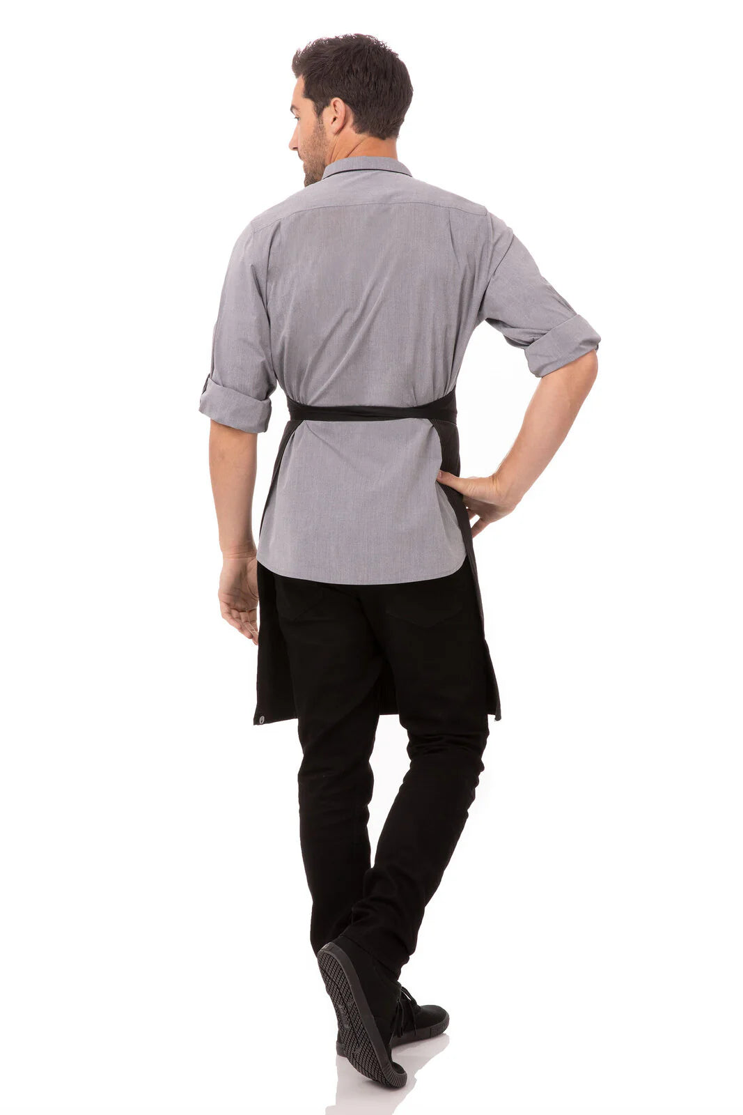 Bib Apron with Contrasting Ties Bib