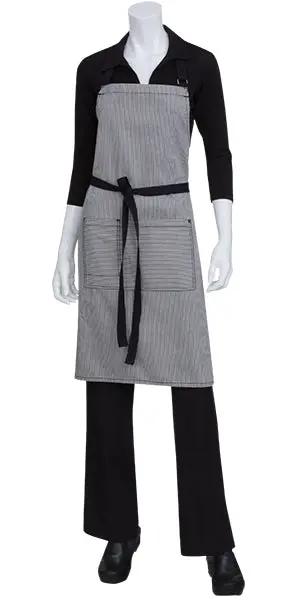 Portland Black Denim Bib Apron Chef Works