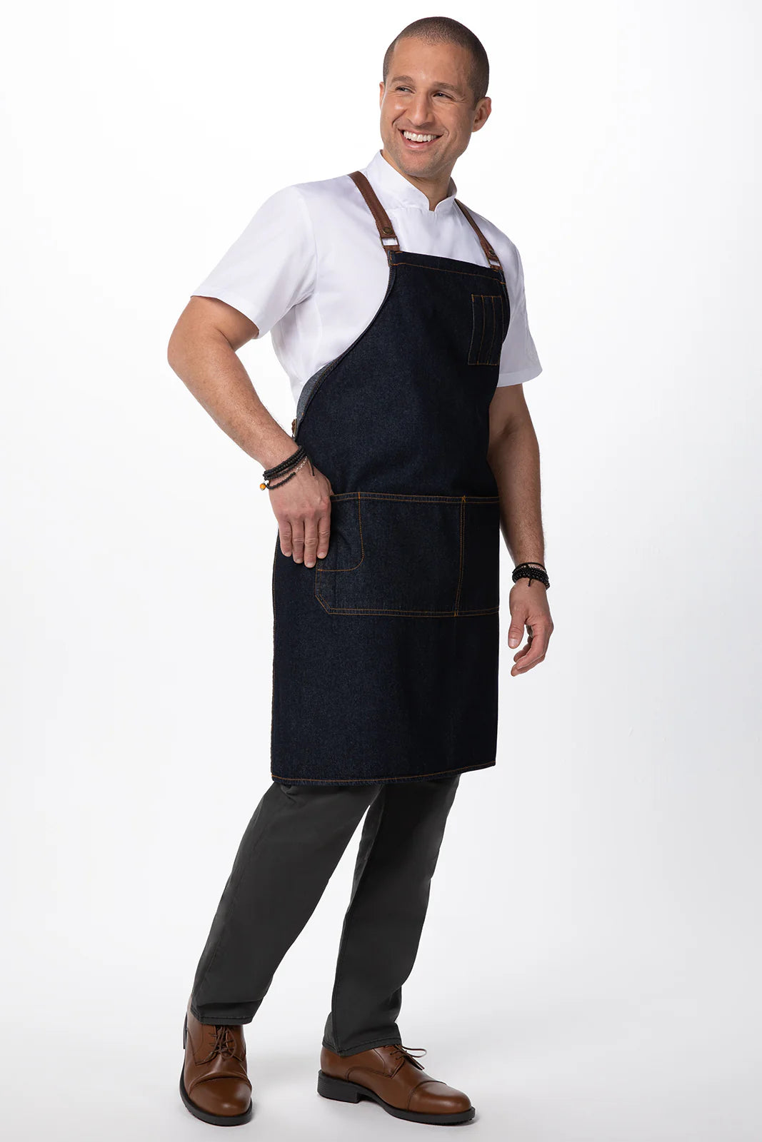 Memphis Denim Cross Back Apron Cross Back