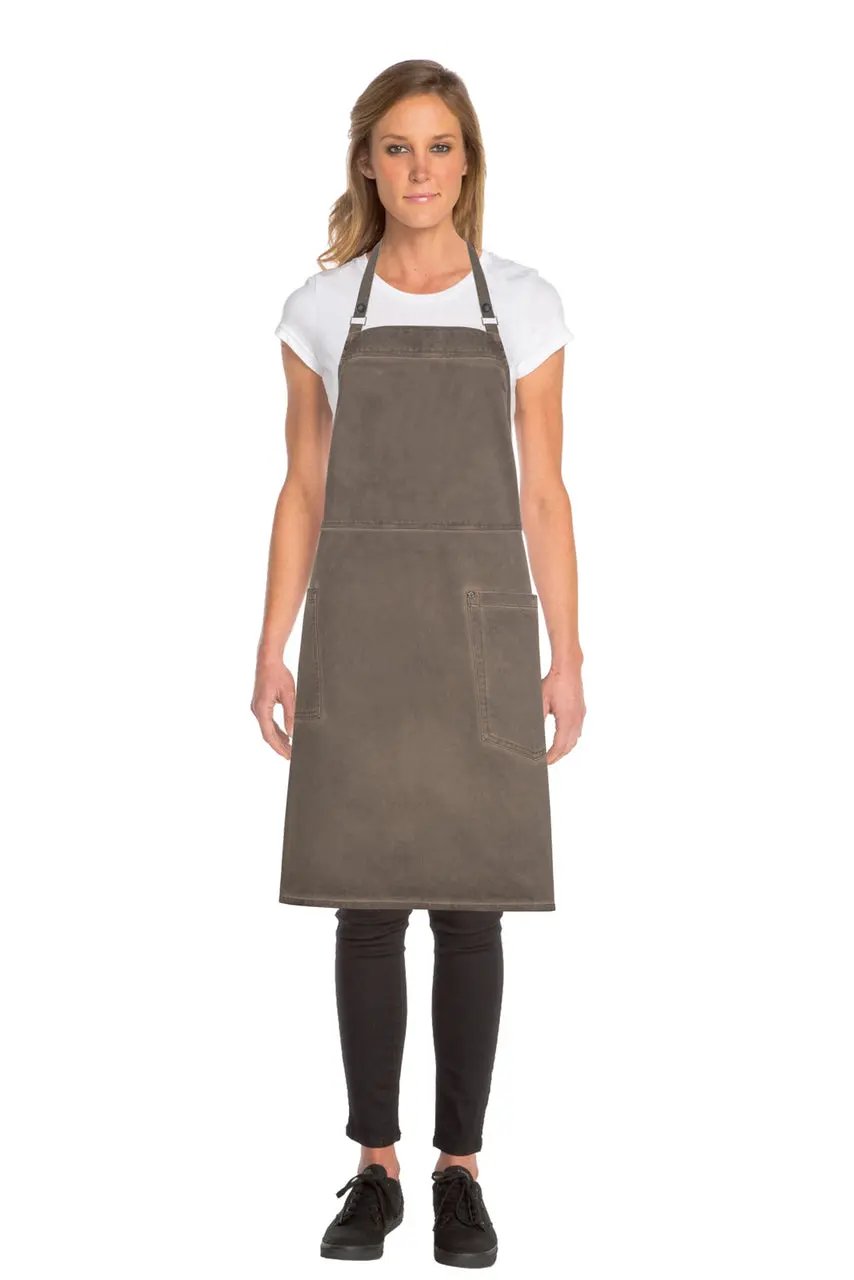 Dorset Earth Brown Cross Back Apron Chef Works