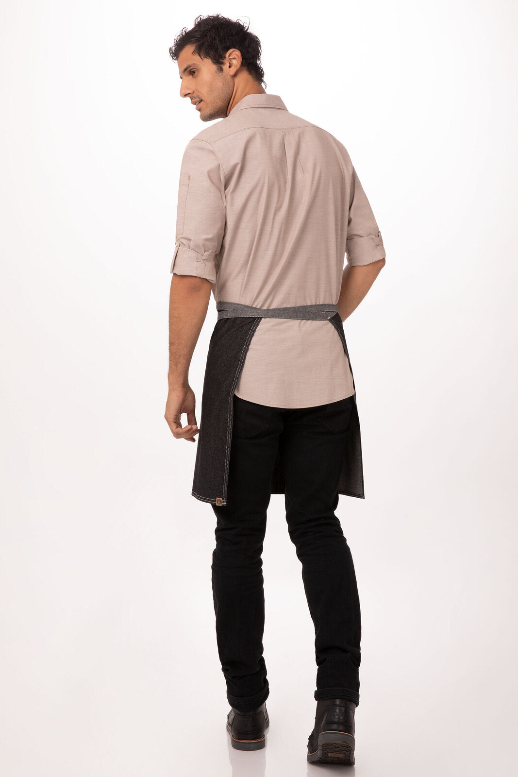 Bronx Half Bistro Apron Black - 1/2