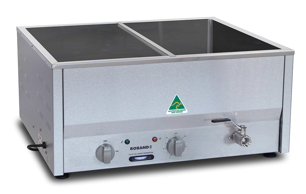 Roband Counter Top Bain Marie 4 x 1/2 size, pans not included - BM4 Roband