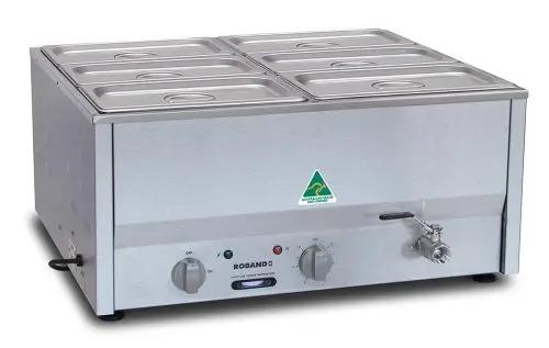 Roband Bain Marie C/W 6Xz13150 & Lids Roband