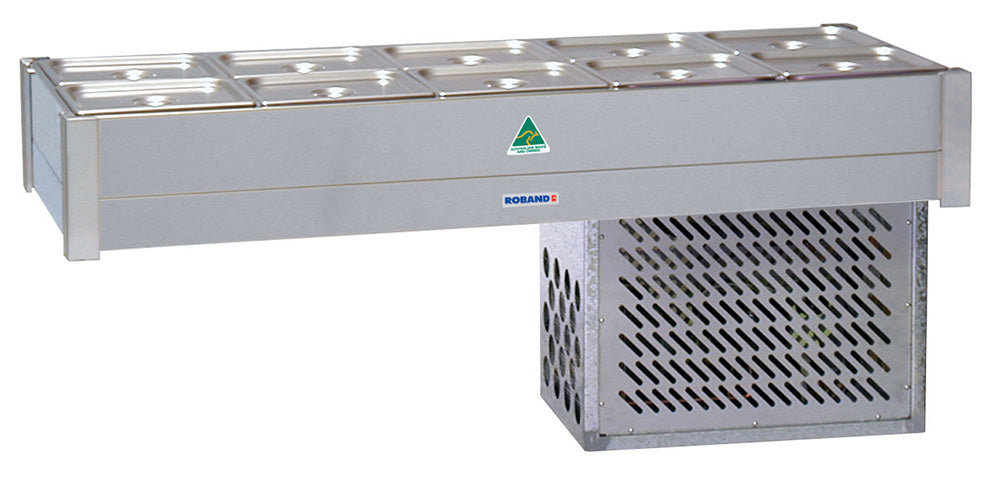 Roband Refrigerated Bain Marie 10 x 1/2 size, pans not included, double row - BR25 Roband