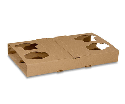 CORRUGATED 4 CELL CUP HOLDER 100/ctn Pac trading