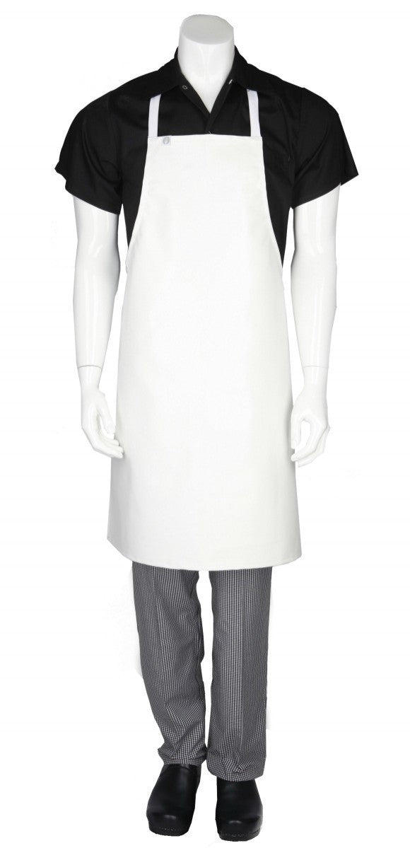 Pvc Short Apron- White