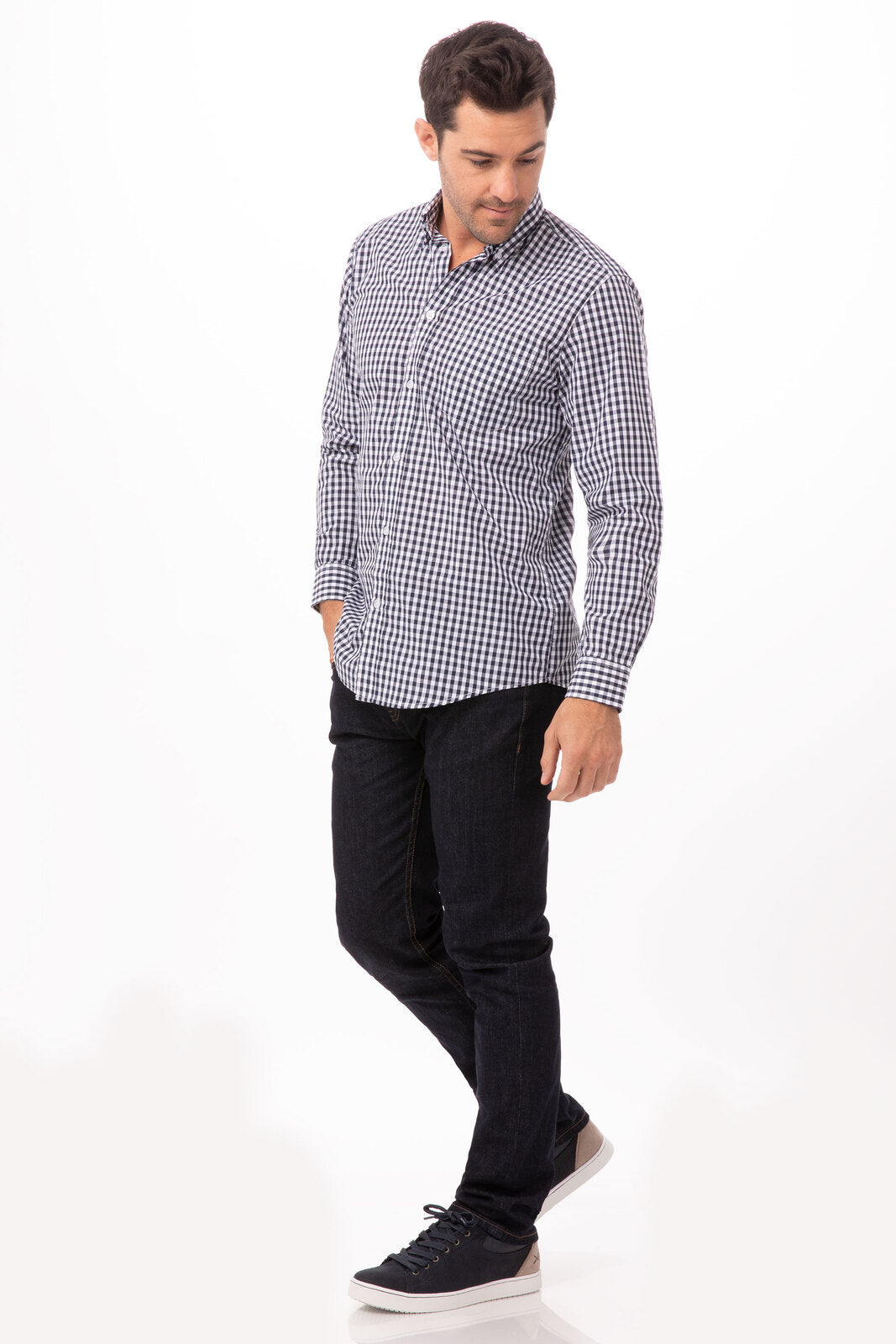 Gingham Men's Dress Shirt