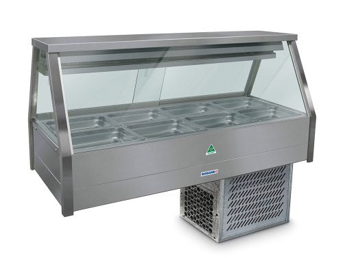 Roband Straight Glass Refrigerated Display Bar, 10 pans - ERX25RD Roband