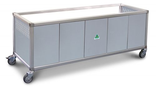 Roband Food Bar and Bain Marie Trolley, 4 pans size - ET22 Roband