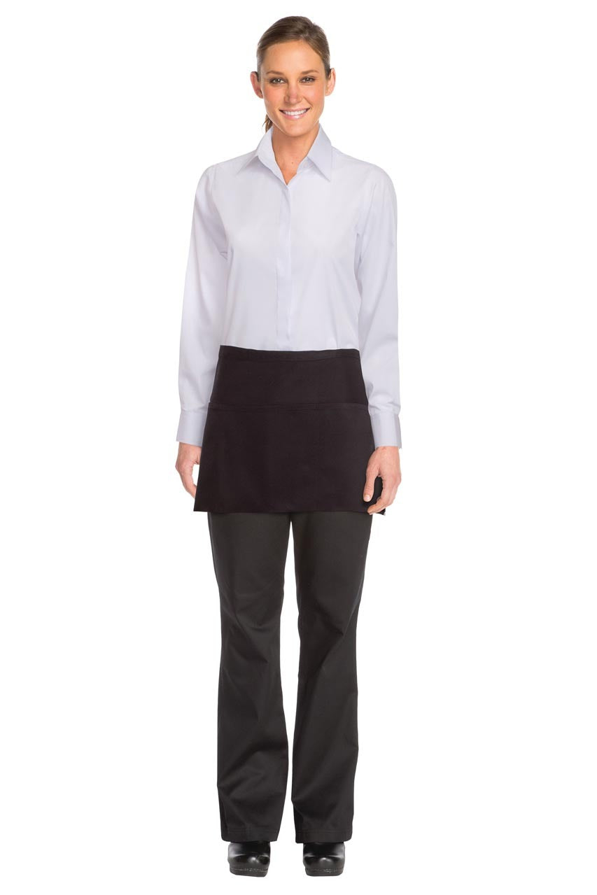 Three Pocket Waist Apron - Black