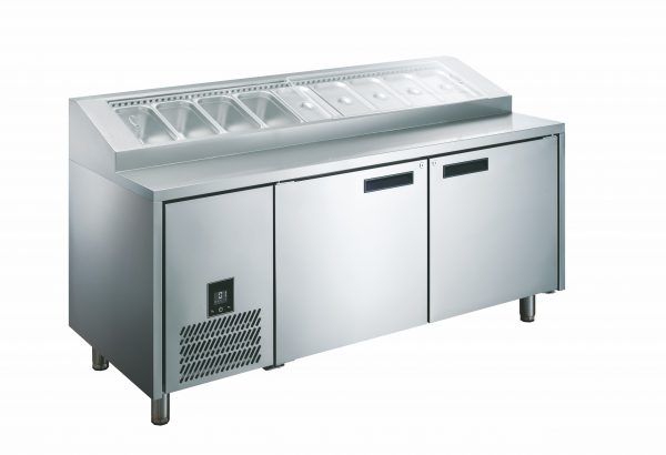 Glacian Pizza Prep Fridge 2 Door - HPB1815