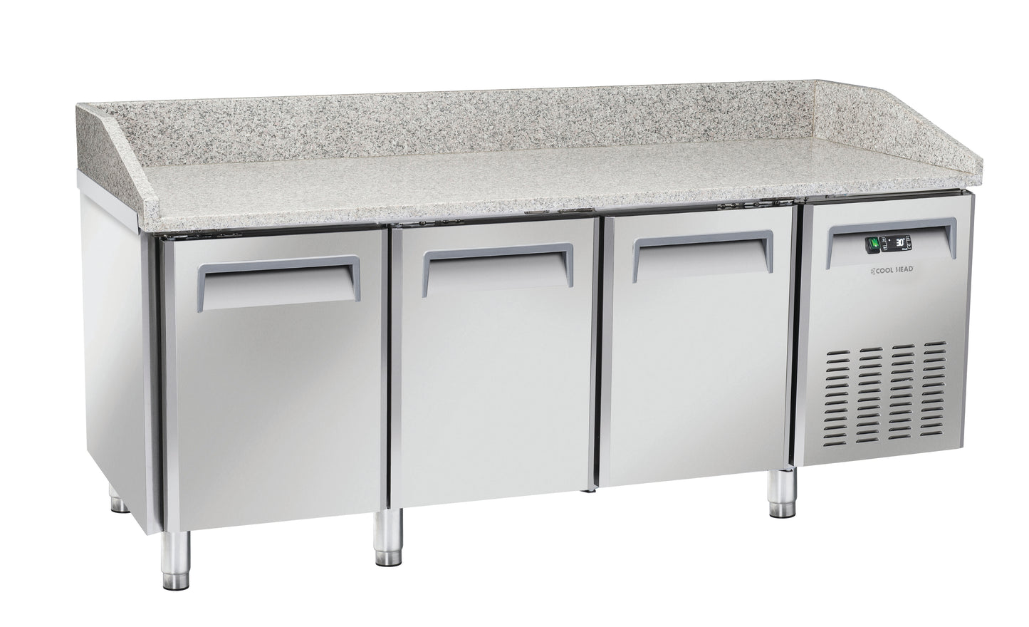 Saltas Marble Top Pizza Fridge 3 Door - MPB0030