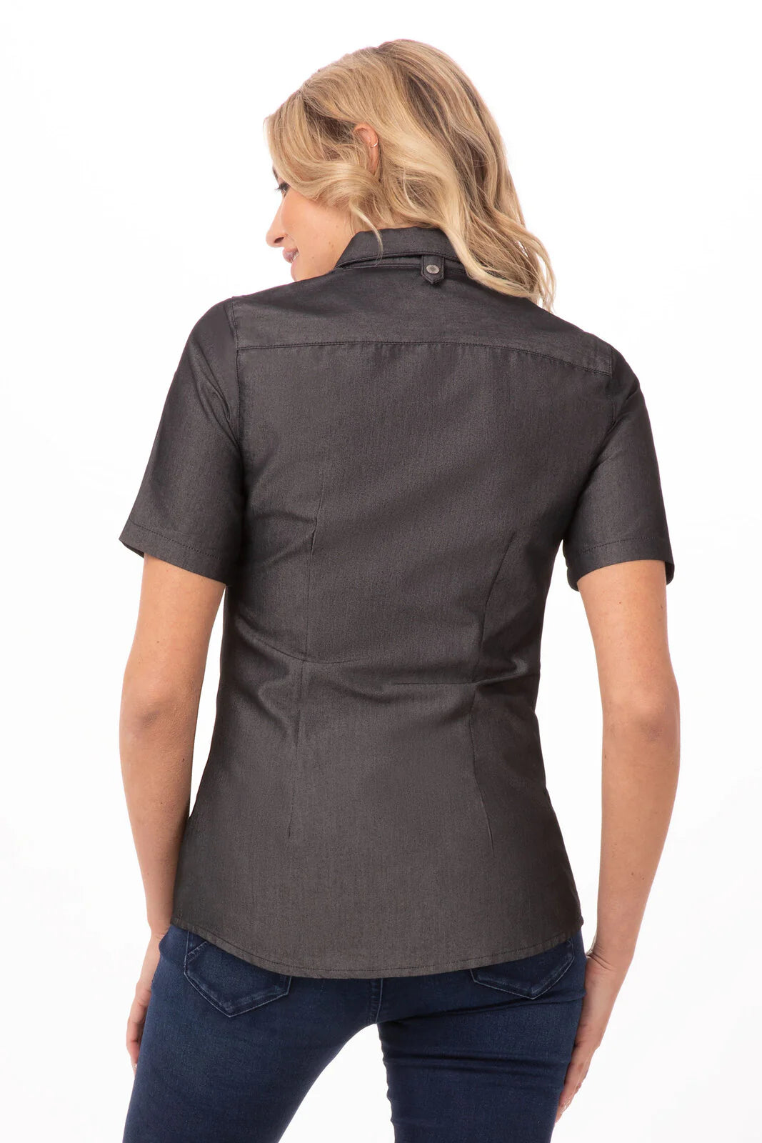 Detroit Women's Denim Shirt- Black