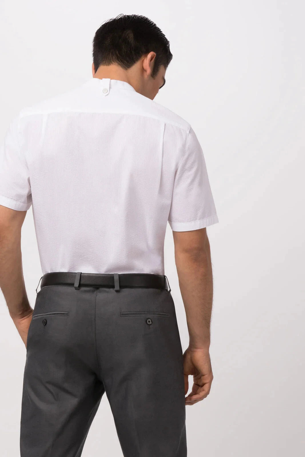 Seersucker Men's Shirt - White Chef Works