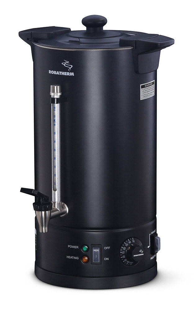 Robatherm Hot Water Urn Black 10Lt - UDB10VP Roband