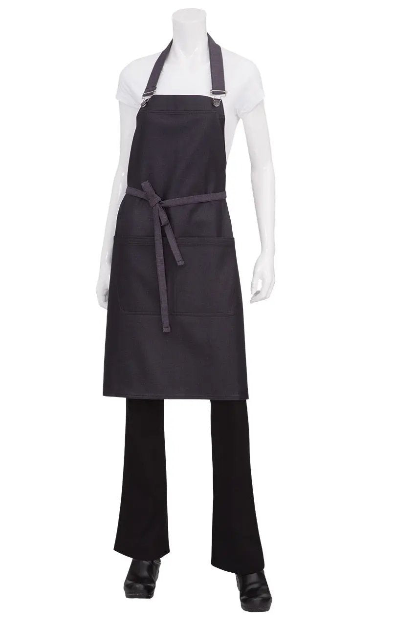 Boulder Purple Bib Apron Chef Works