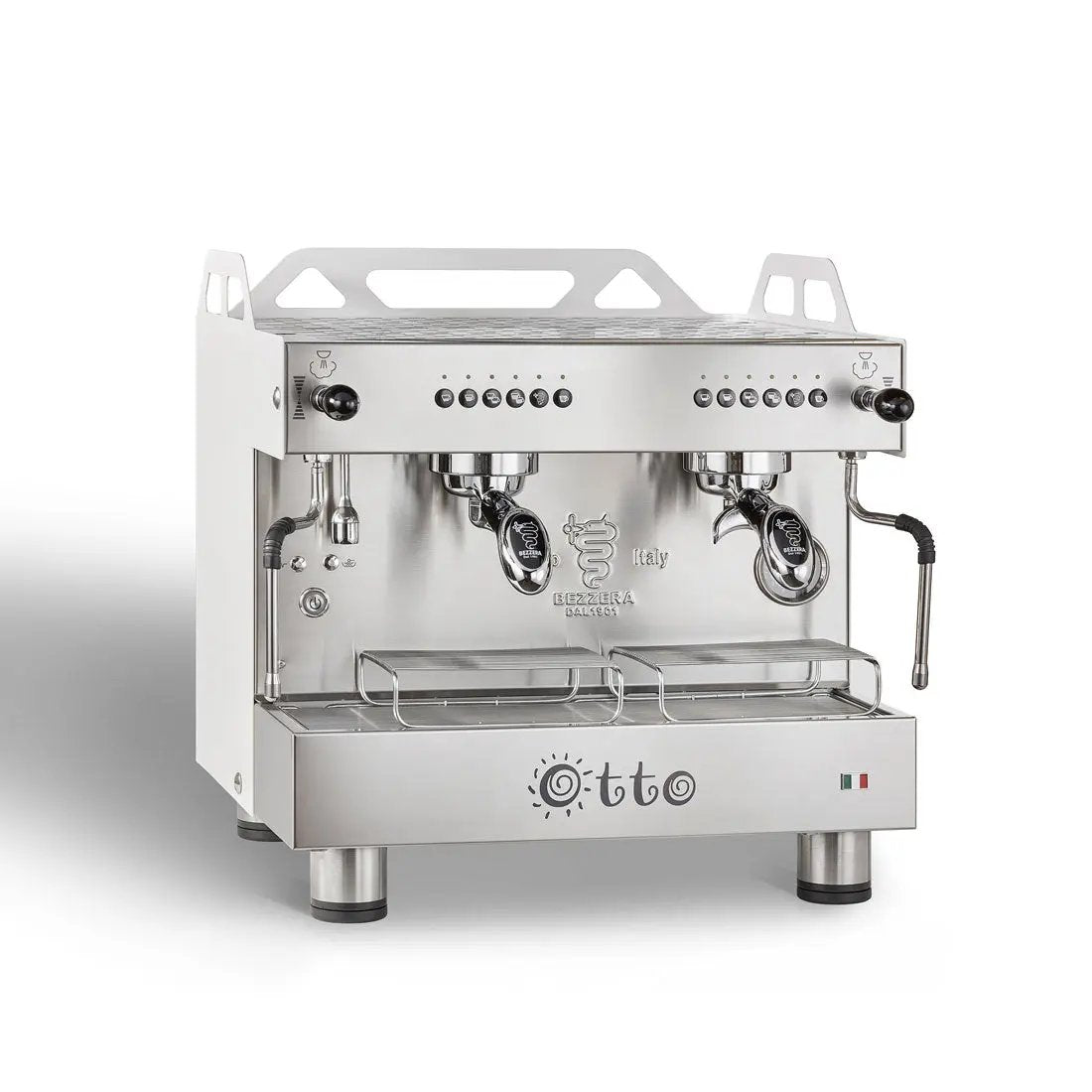 Bezzera OTTO White Compact 2 Group Espresso Machine BZOTTOCDE2IW1 FED