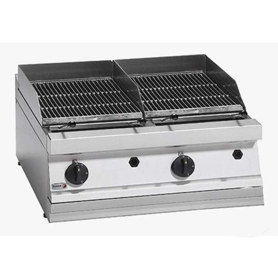 Fagor 700 series - Gas charcoal 2 grid grill BG7-10 FED